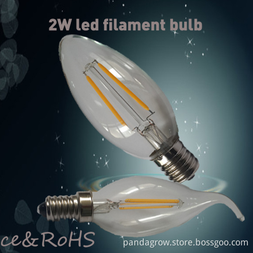 E27 E14 E26 G45 2W Filament Bulb Golf Ball Light Bulb
